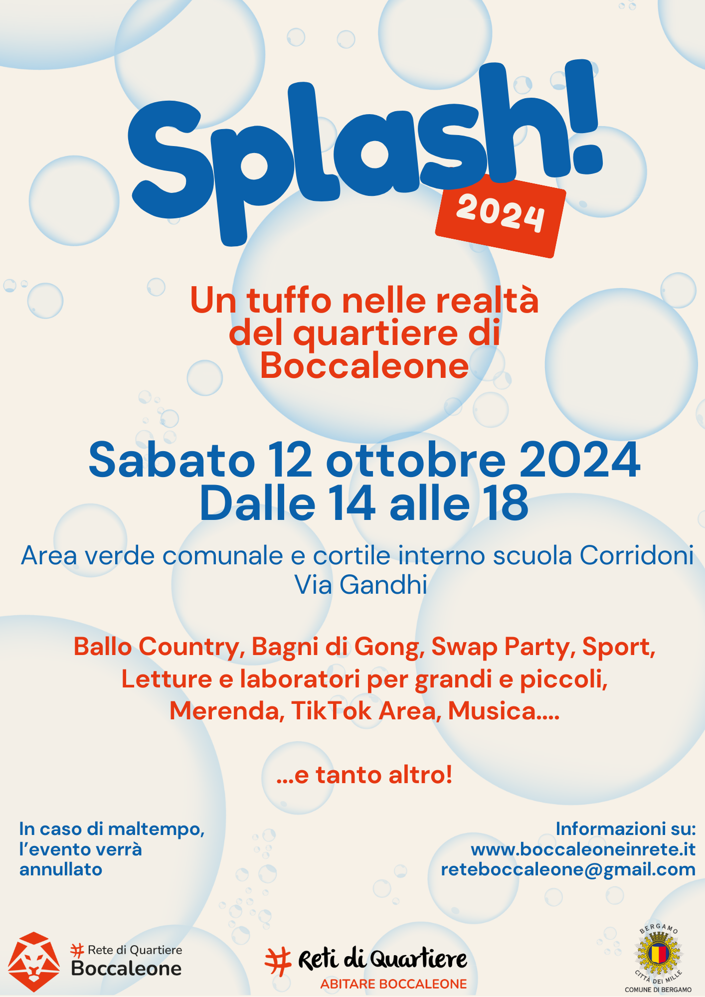 Al momento stai visualizzando Splash! Un tuffo nelle realtà di Boccaleone