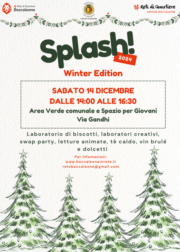 Scopri di più sull'articolo Splash 2024 Winter Edition: incontrarsi fa bene!